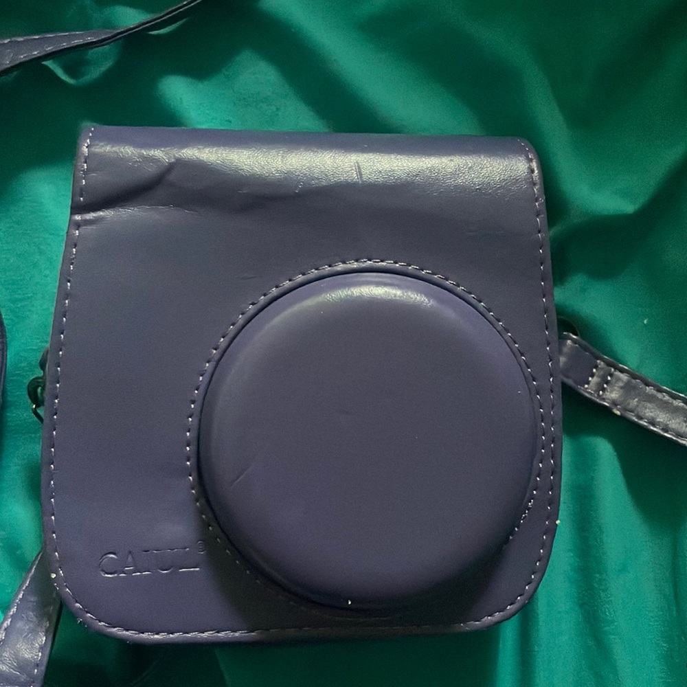 Purple Polaroid camera case